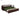 Riota Sheesham Wood Sofa Bed With Storage (King Size, Walnut Cream Tropical)