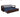 Riota Sheesham Wood Sofa Bed With Storage (King Size, Walnut Iris Blue)