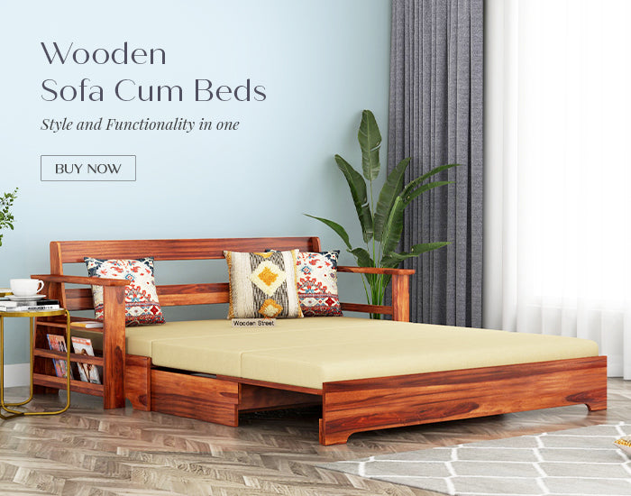 Wooden Sofa Cum Bed