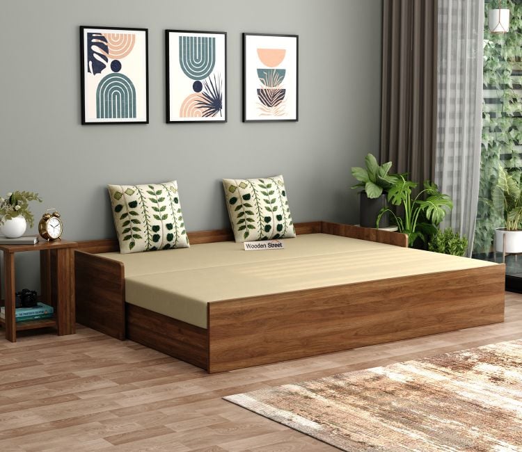 buy sofa cum bed wooden with storage low price , best sofa come bed online india