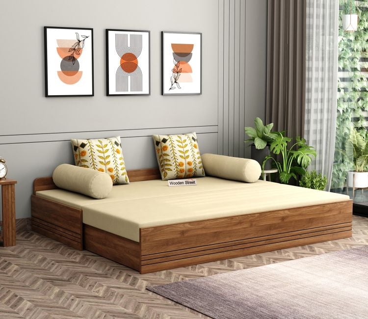 buy sofa cum bed wooden with storage low price , best sofa come bed online india