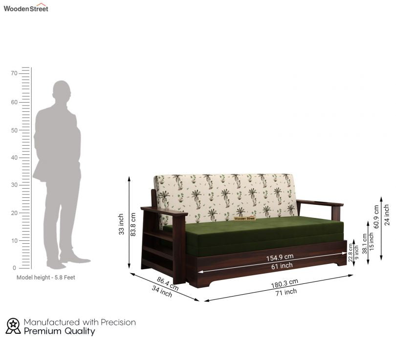 Sofa Cum Bed | Sofa Cum Bed With Armrests | Wooden Sofa Cum Bed | Wooden Sofa Beds | Soda Beds | The Sofa Beds